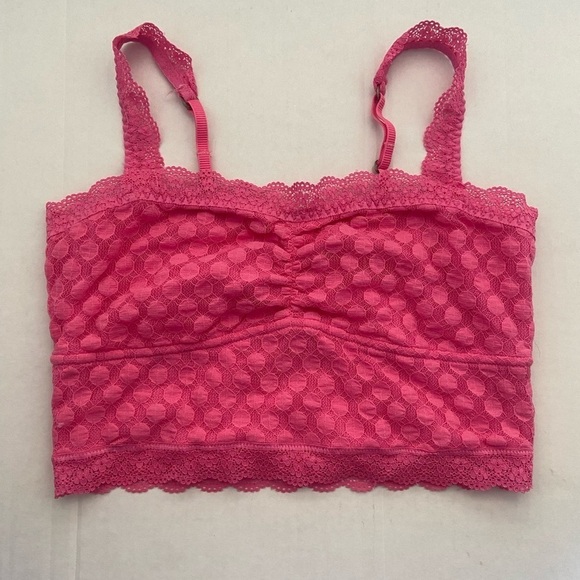Abercrombie Kids XL hot pink bralette with polka dot motif EUC - Picture 1 of 7